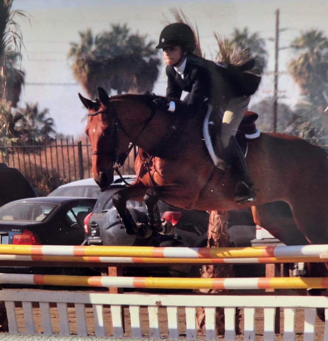 ハルストン・セイジのインスタグラム：「Spent Earth Day with the birthday boy. I’m so glad you were born Scout. Thanks for always taking care of me while I was on your back 💛💙💚🌎🐴💚💙💛」