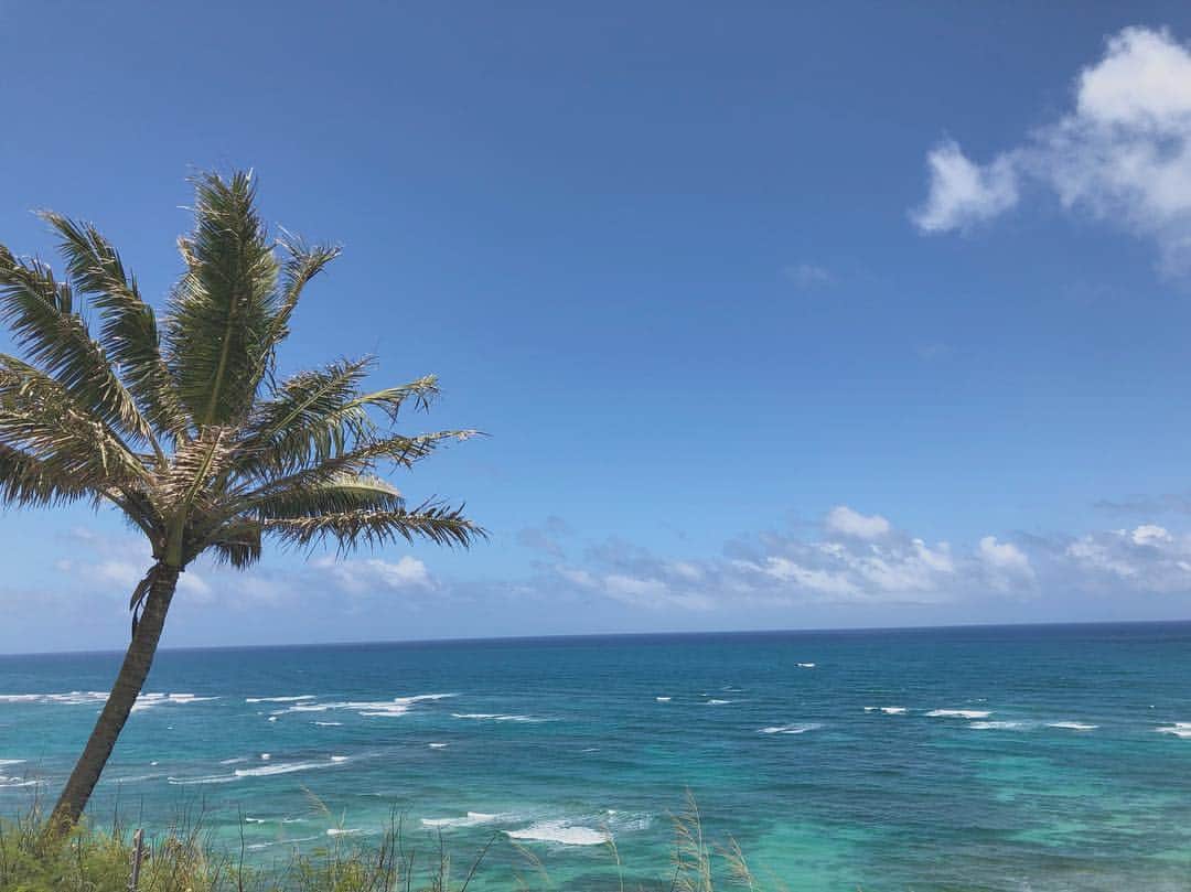名取稚菜さんのインスタグラム写真 - (名取稚菜Instagram)「KUALOA LANCHから見えた 海がとっても綺麗だった( ´-` )✨ . . . #kualoalanch #hawaii #tripstagram #beach  #クアロアランチ #ハワイ #ハワイ旅行」4月23日 8時41分 - wakana_1995