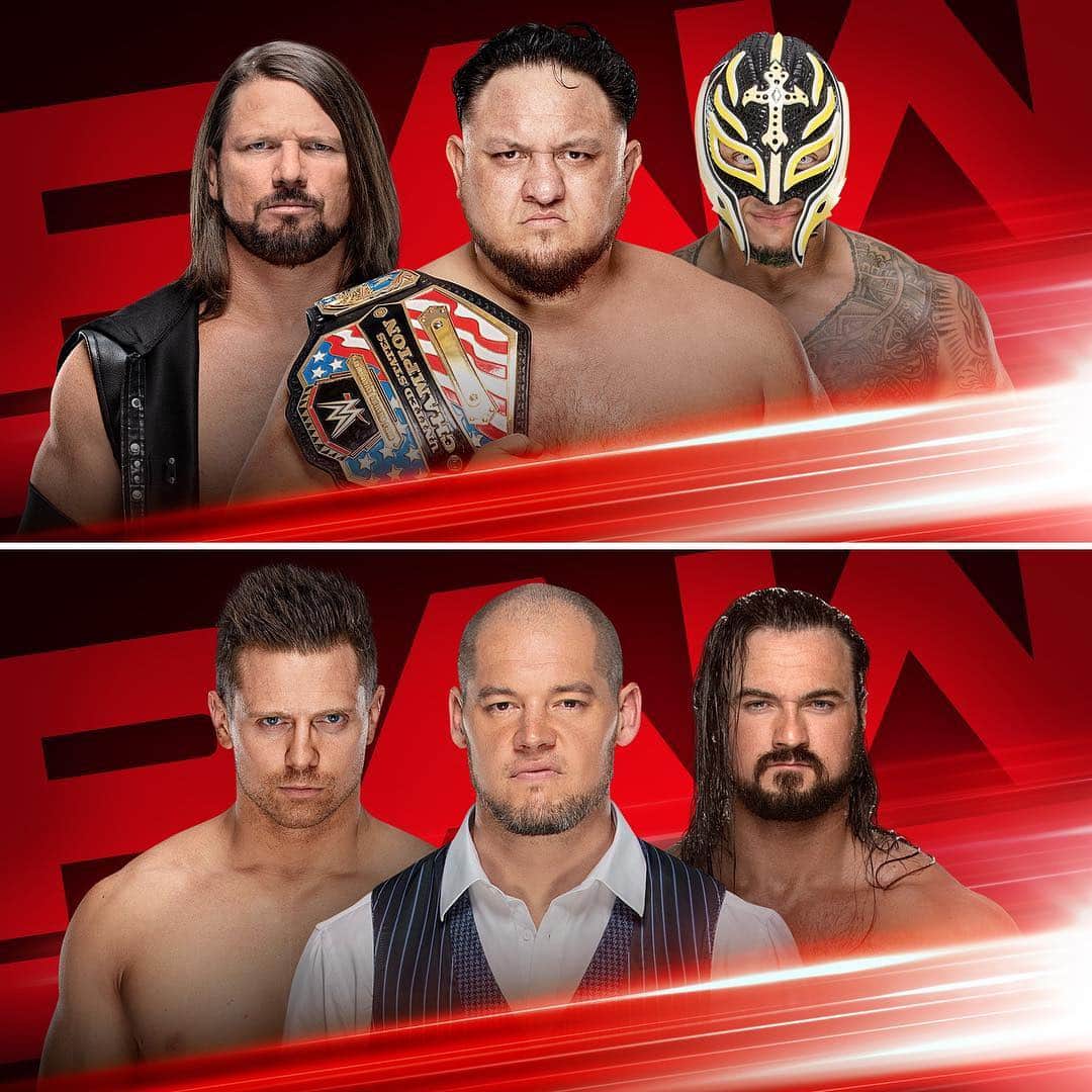 WWEさんのインスタグラム写真 - (WWEInstagram)「Tonight on #RAW, Two HUGE Triple Threat Matches will determine who will challenge @wwerollins for the #UniversalChampionship at #MITB! Also, @wwecesaro joins the red brand, @beckylynchwwe will battle @thefoxxyone, and @kingricochet will collide with #RobertRoode!」4月23日 8時57分 - wwe