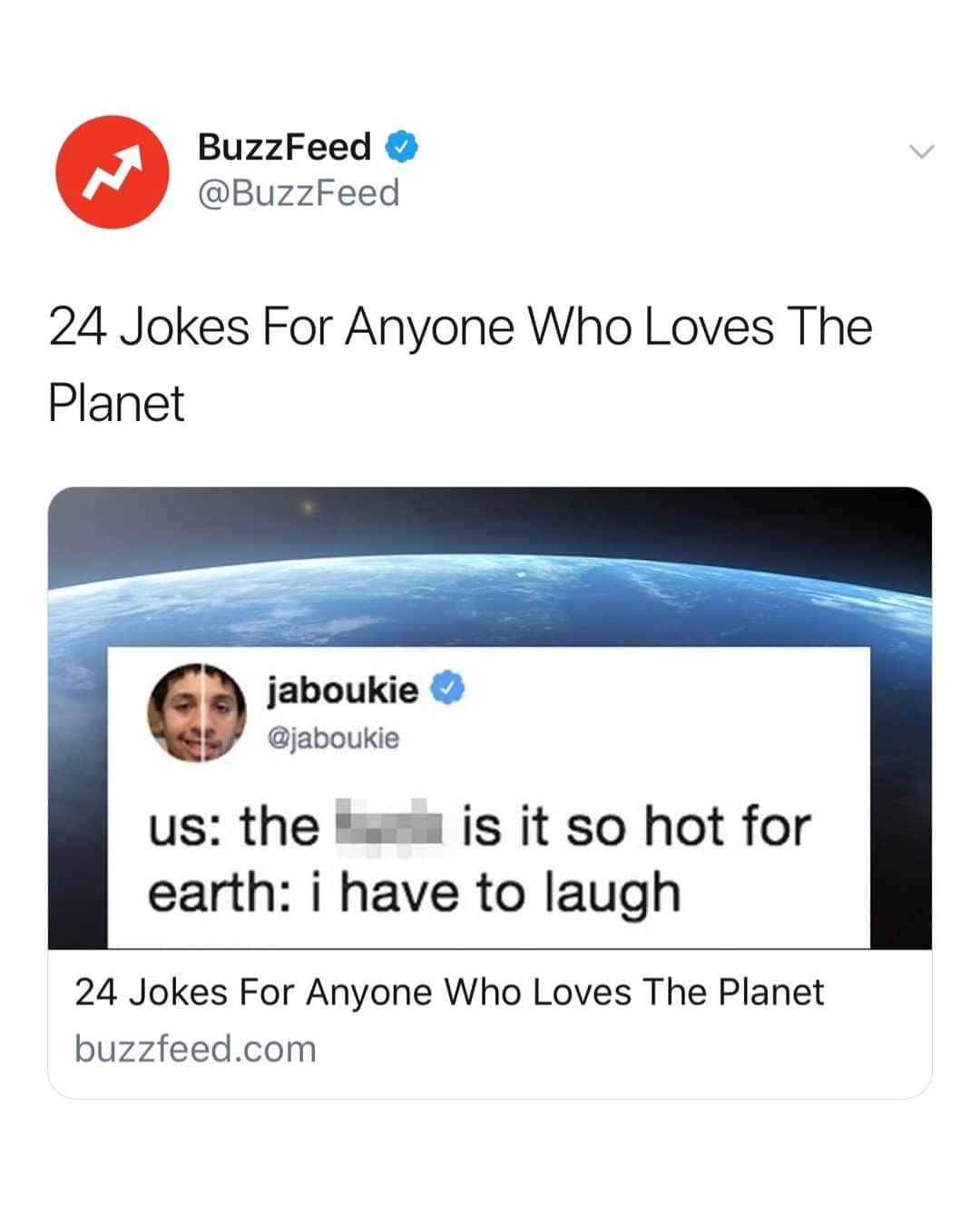 BuzzFeedさんのインスタグラム写真 - (BuzzFeedInstagram)「The planet might not be in the best shape right now, but maybe we can make you laugh. Link in bio #EarthDay 🌎🍃」4月23日 9時00分 - buzzfeed