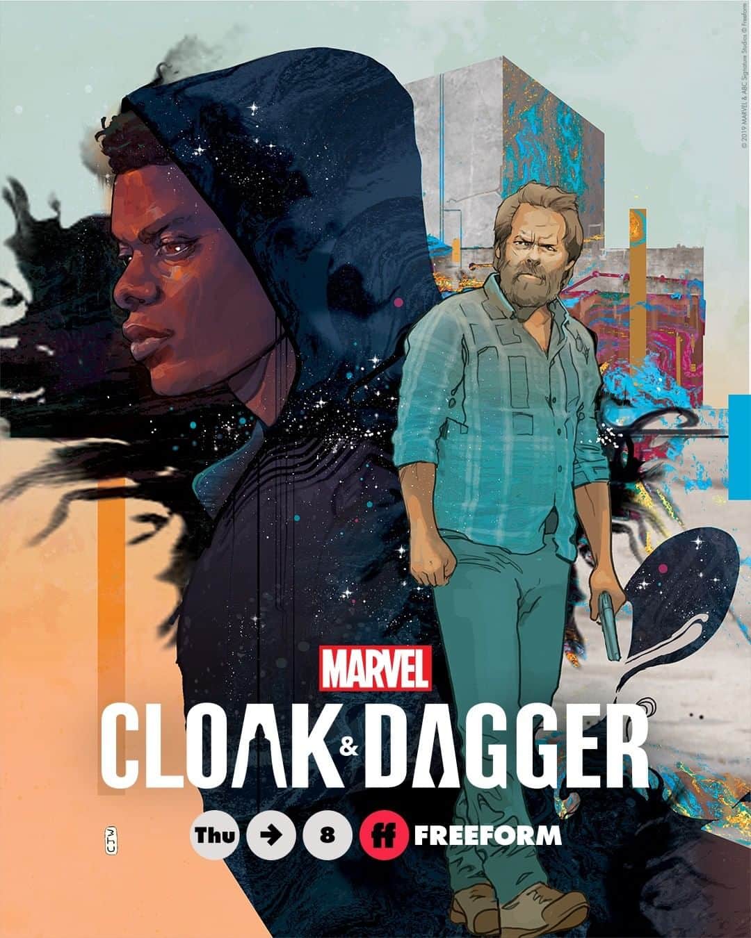 Marvel Entertainmentさんのインスタグラム写真 - (Marvel EntertainmentInstagram)「Tyrone is out for Connors.  Here’s the poster for this week's episode of Marvel's #CloakAndDagger by Marvel artist, Christian Ward (@cjwardart)! @CloakAndDaggerTV」4月23日 1時59分 - marvel