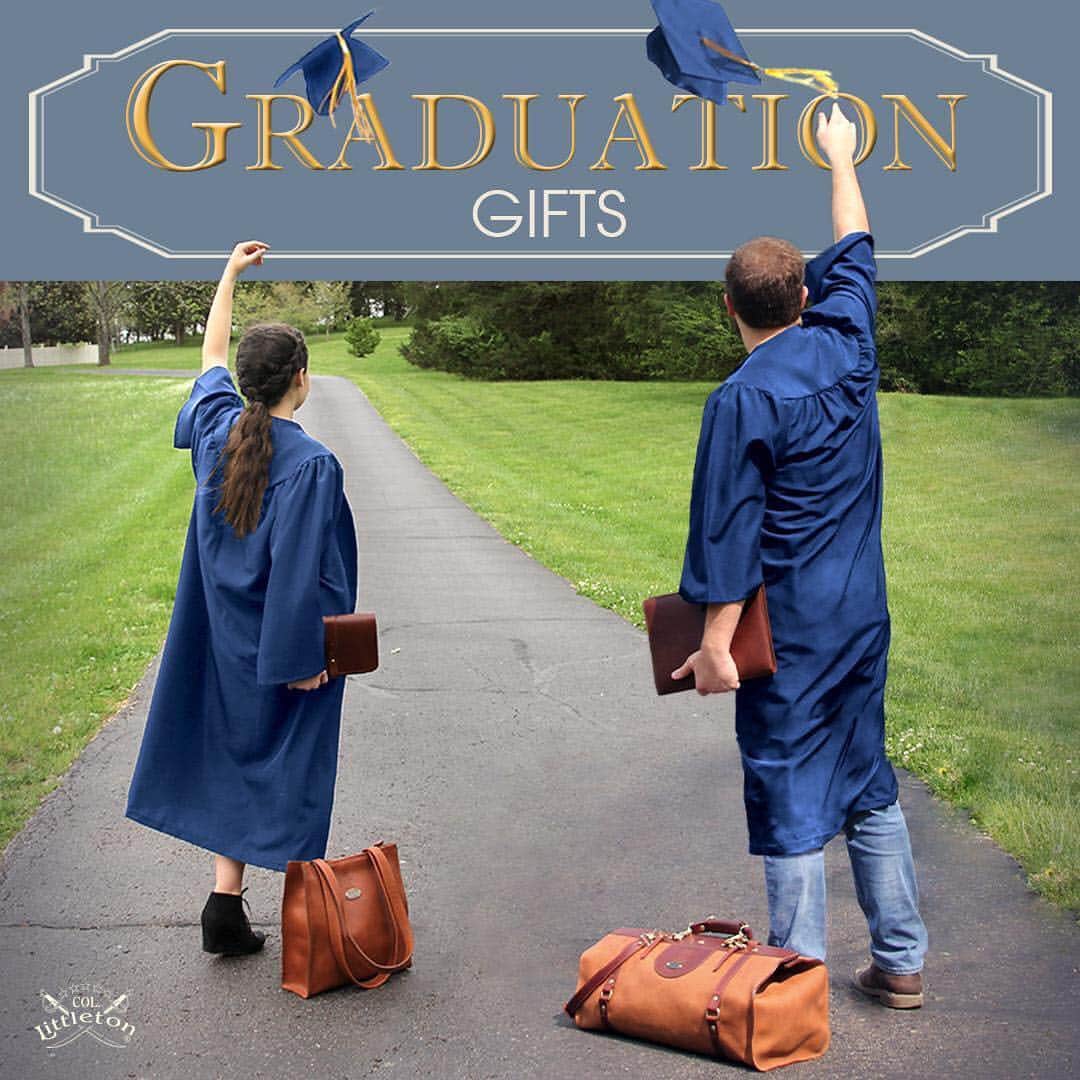 のインスタグラム：「Graduation is a beginning…a defining moment in time that one never forgets. . . Give your graduate a gift that will follow them through life’s journey. A gift they will use in their daily life and always remember who gave it to them. . . Shop our Customer’s Top 10 Picks for Graduation Gifts...link in bio. . . #Graduation #GraduationGifts #HeirloomGifts #GiftsForHer #GiftsForHim #Leather #Leathergoods #Handmade #Handcrafted #MyColStyle #ColLittleton #Tennessee #MadeInUSA #Americanmade #madeinamerica」