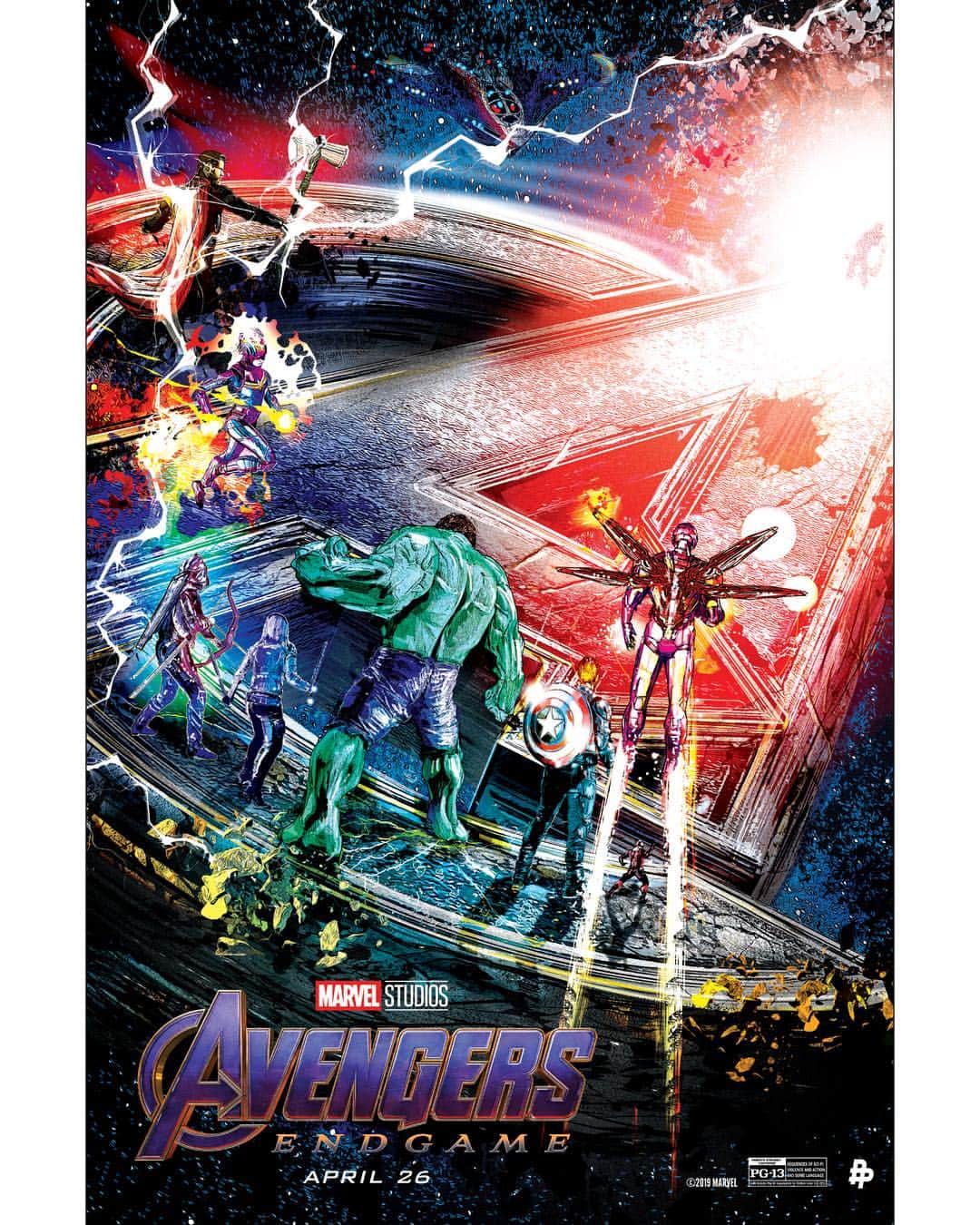 Marvel Entertainmentさんのインスタグラム写真 - (Marvel EntertainmentInstagram)「Get a look at this Marvel Studios’ #AvengersEndgame-inspired poster by artist Chris Malbon (@Melbs74)!」4月23日 3時18分 - marvel