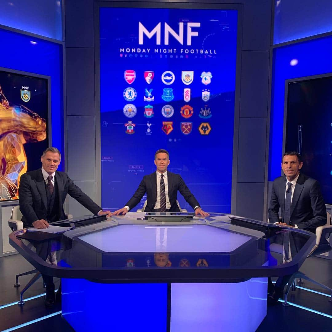 ジェイミー・キャラガーさんのインスタグラム写真 - (ジェイミー・キャラガーInstagram)「MNF 7:30 with Gus Poyet & @davidbgjones Chelsea v Burnley. Analysis of the weekend after the game, Foden’s goal, Zaha, another Liverpool goal from a set piece, Calvert Lewin/Lukaku stats!!」4月23日 3時19分 - 23_carra