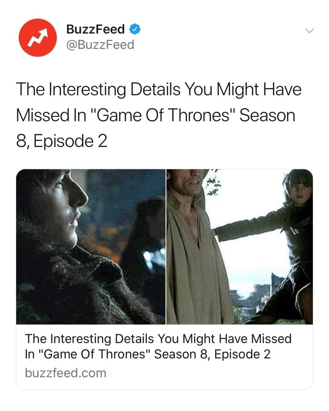 BuzzFeedさんのインスタグラム写真 - (BuzzFeedInstagram)「Did you catch all of these *juicy* details from last night's #GameofThrones? Link in bio 👀⚔️」4月23日 5時17分 - buzzfeed