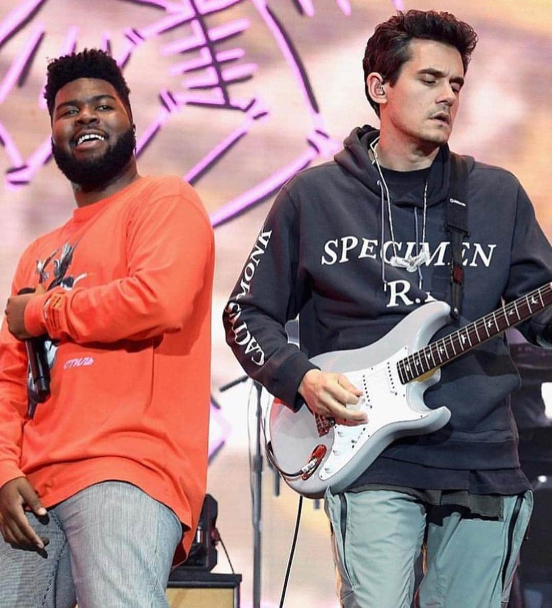 ジョン・メイヤーさんのインスタグラム写真 - (ジョン・メイヤーInstagram)「Dropped into Coachella to play Outta My Head with the great @thegr8khalid Khalid. ⚡️(📷: Kevin Winter)」4月23日 5時32分 - johnmayer