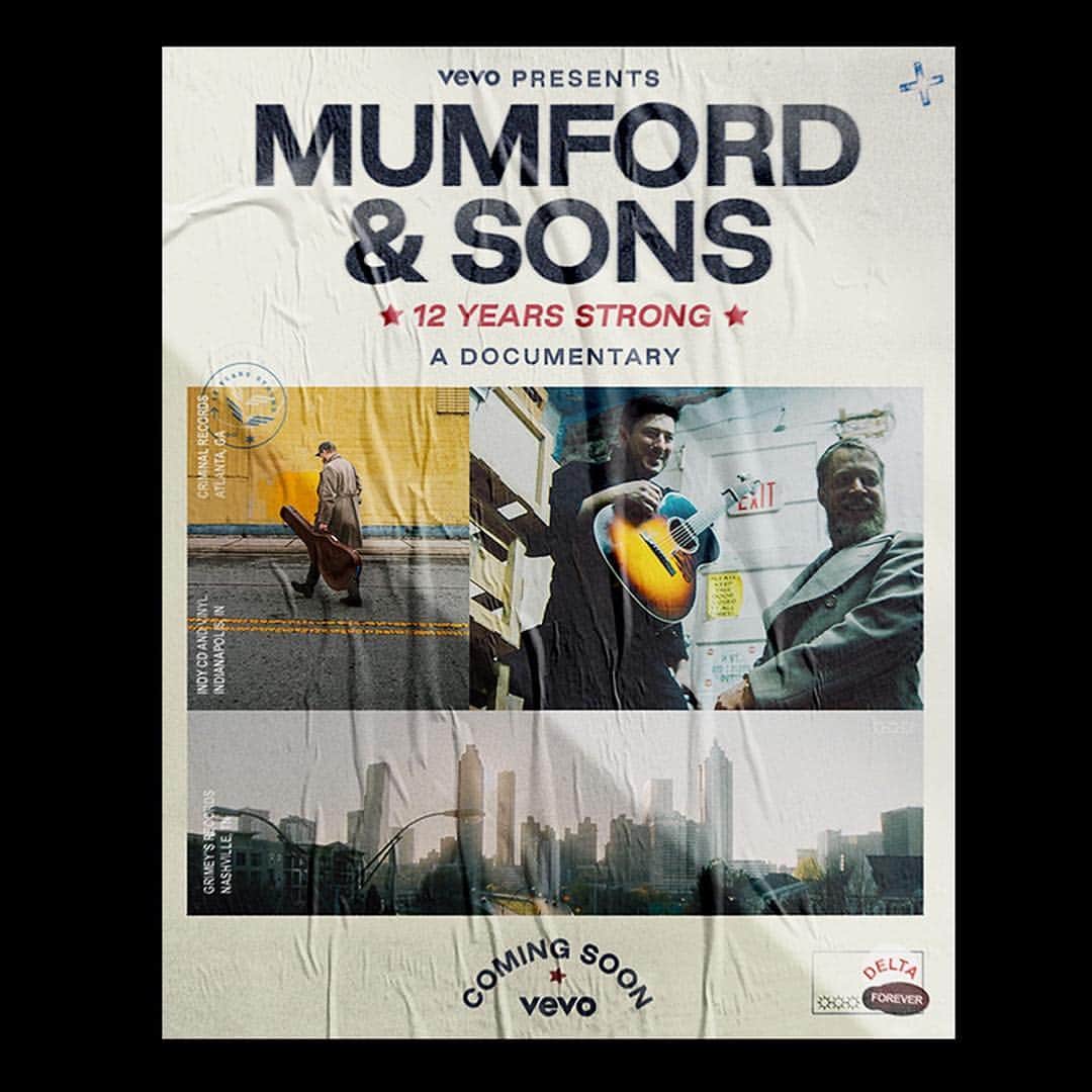 Vevoさんのインスタグラム写真 - (VevoInstagram)「12 years in the making. @MumfordAndSons go state to state to give fans an intimate feel for their craft. Experience the journey tomorrow. 👀」4月23日 7時00分 - vevo