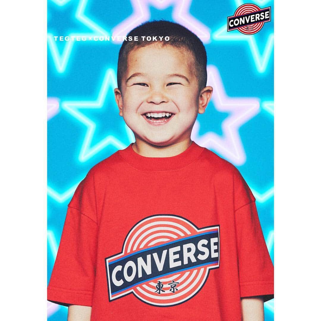 DJ DARUMAのインスタグラム：「【CONVERSE TOKYO × TEG TEG】 2019.05.05. (SUN. )発売 !!! @converse_tokyo #tegtegtokyo #tegteg #conversetokyo ■取扱店舗： CONVERSE TOKYO 各店舗 CONVERSE TOKYO 公式オンラインストア(converse-tokyo.jp) ■お客様お問い合わせ先： CONVERSE TOKYO AOYAMA 住所:東京都港区南青山5-3-10 FROM 1ST 1F tel:03-6427-4048」