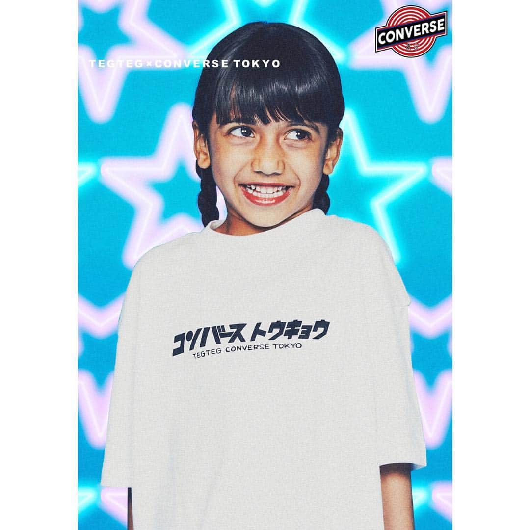 DJ DARUMAのインスタグラム：「【CONVERSE TOKYO × TEG TEG】 2019.05.05. (SUN. )発売 !!! @converse_tokyo #tegtegtokyo #tegteg #conversetokyo ■取扱店舗： CONVERSE TOKYO 各店舗 CONVERSE TOKYO 公式オンラインストア(converse-tokyo.jp) ■お客様お問い合わせ先： CONVERSE TOKYO AOYAMA 住所:東京都港区南青山5-3-10 FROM 1ST 1F tel:03-6427-4048」