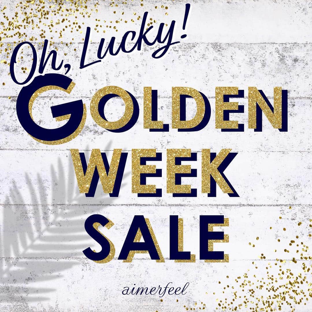 エメフィールさんのインスタグラム写真 - (エメフィールInstagram)「.﻿ Oh,Lucky！﻿ GOLDEN WEEK SALE🌼﻿ ﻿ ゴールデンウィークが始まる前に！﻿ Newランジェリーを買い揃えて楽しもう♡﻿ ﻿ お得なSALE開催中！﻿ 人気商品を今すぐget🛍✔️ #aimerfeel  #エメフィール #lingerie  #goldenweek  #gw #lucky  #sale #summer」4月23日 17時26分 - aimerfeel_official