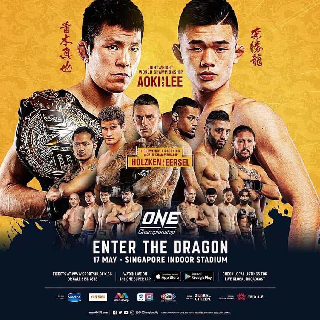 青木真也のインスタグラム：「シンガポール大会。メインなのか。コツコツとやっていこう。#onechampionship #singapore #evolvefightteam #shinyaaoki ＃青木真也＃格闘技」