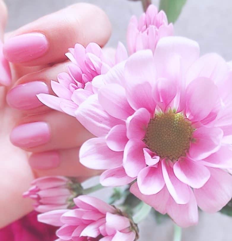 えれなさんのインスタグラム写真 - (えれなInstagram)「このカラーが今の気分みたい😆  たまたま、気づいたらネイルも💅 買ったお花も同じ色だった😜  #pink #purple  #nail #flower #myfeelingrightnow  #💗」4月23日 12時06分 - elena1982312