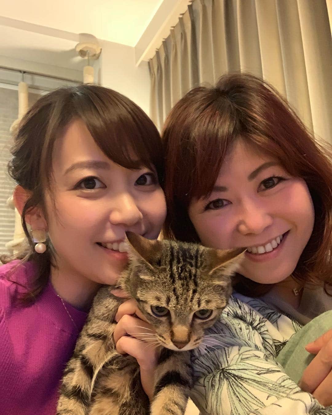 須黒清華のインスタグラム：「「えみさん〜、捻挫しちゃったからご飯食べに行きたい〜‼︎」 と、めちゃくちゃな理由で家に押しかけて、手料理ご馳走になりました😋笑 (ちなみに、捻挫はほぼ良くなってます笑) この日は韓国料理✨ スンドゥブにキンパに、おつまみたち〜‼︎ 美味しかった😍💕 えみさんありがとー‼︎ 可愛い猫ちゃんたちに、この日も癒されたのでした〜😻 10年以上の付き合い。 ピラティスはもう習ってないけど（笑） #本橋恵美 #ピラティスの先生 です #旅行計画中 ✈️ #猫 #猫好き #保護猫 #cats #癒し #韓国料理 #スンドゥブ #キンパ」