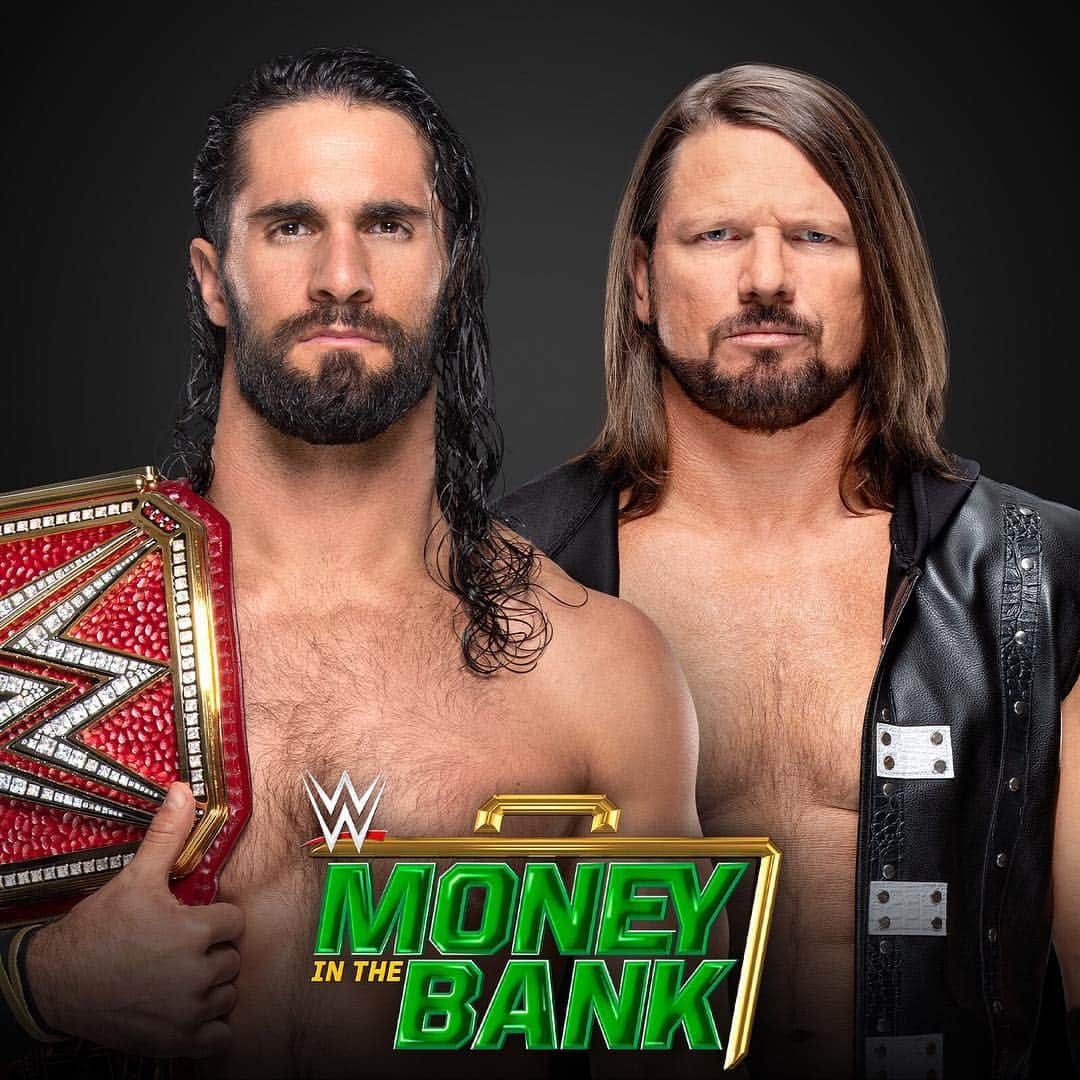 WWEさんのインスタグラム写真 - (WWEInstagram)「@wwerollins will defend his #UniversalTitle against @ajstylesp1 and @beckylynchwwe will defend her #Raw #WomensTitle against @laceyevanswwe at #MITB!」4月23日 13時05分 - wwe