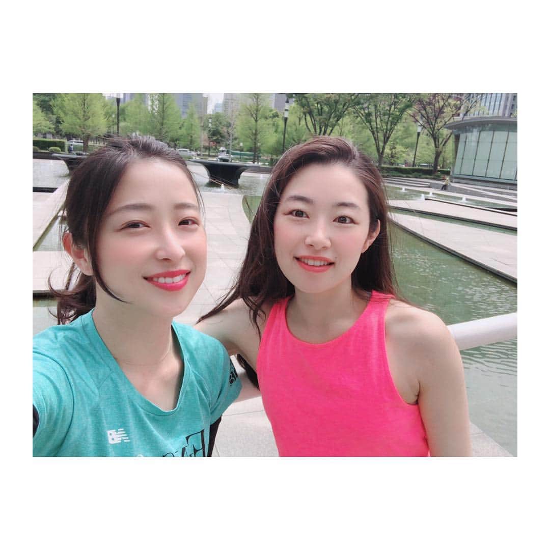 のインスタグラム：「朝ラン10km この前平成さいごの皇居ランかと思ったけど また皇居ラン。 . #ランニング #ランニング女子  #筋トレ #筋トレ女子 #ハシリマシタグラム  #皇居ラン #平成最後 #横顔  #ランスタグラム #fitness #run #running」