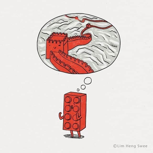 9GAGさんのインスタグラム写真 - (9GAGInstagram)「No wonder why you always step on legos | Follow @doodles - By @limhengswee - #doodles #9gag #legos #illustration」4月23日 13時48分 - 9gag