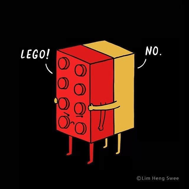 9GAGさんのインスタグラム写真 - (9GAGInstagram)「No wonder why you always step on legos | Follow @doodles - By @limhengswee - #doodles #9gag #legos #illustration」4月23日 13時48分 - 9gag