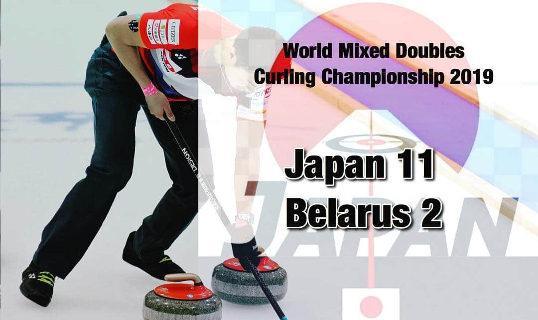 山口剛史さんのインスタグラム写真 - (山口剛史Instagram)「ベラルーシに勝って4勝目！今日は夜にもう1試合！！頑張ります！ #curling #wmdcc2019 #カーリング #ミックスダブルスカーリング」4月23日 16時42分 - yama37curl