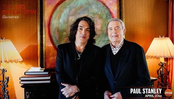KISSさんのインスタグラム写真 - (KISSInstagram)「TONIGHT! Catch @PaulStanleyLive’s interview with @thedanrather THE Big Interview on @axstv at 8:00PM ET/5:00PM PT (Please check your local listings).」4月24日 2時29分 - kissonline