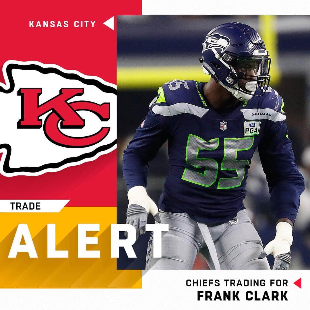 NFLさんのインスタグラム写真 - (NFLInstagram)「BREAKING: The @seahawks have agreed to trade DE Frank Clark to the @chiefs. (via @rapsheet) 📷: Kevin Terrell/AP」4月24日 2時42分 - nfl