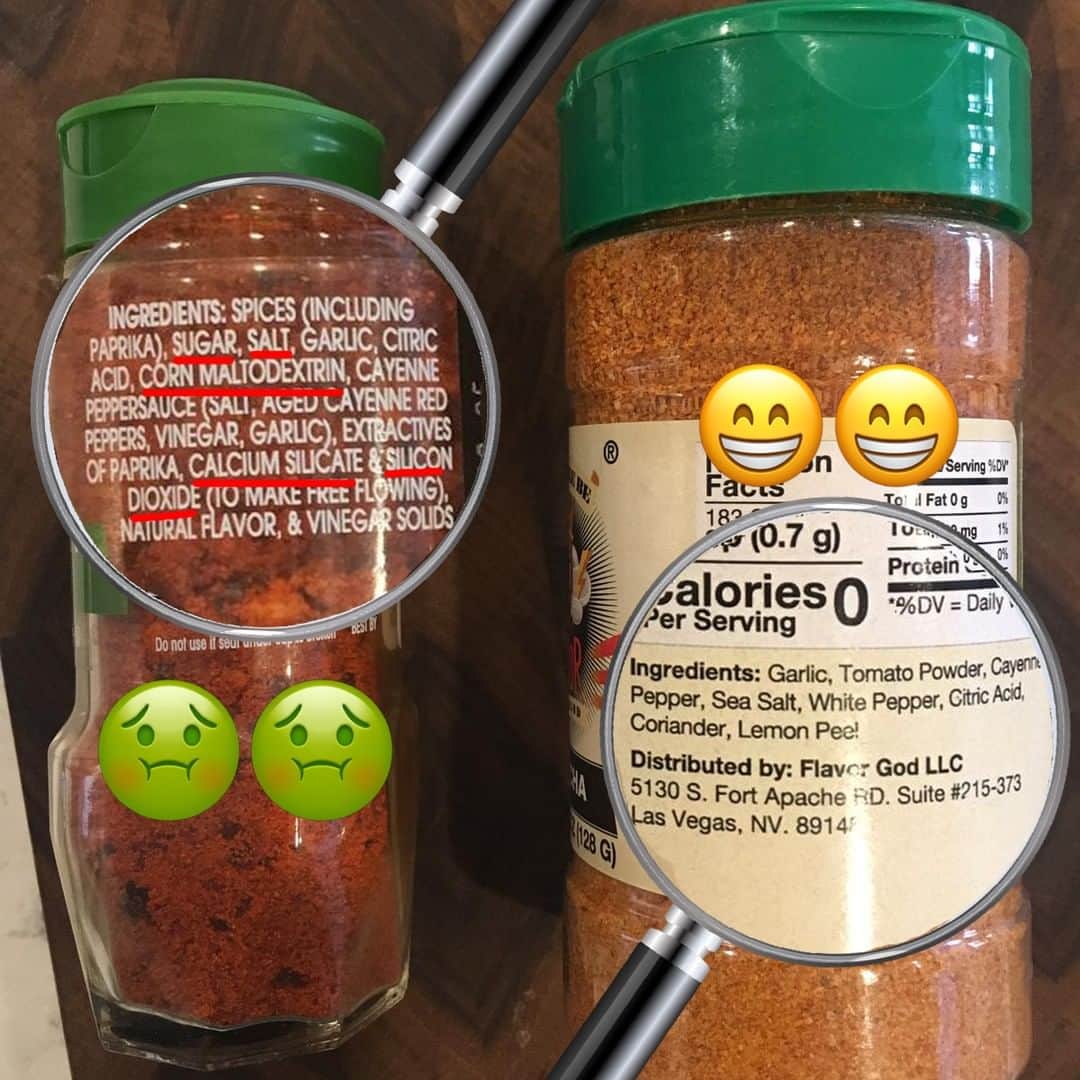 Flavorgod Seasoningsさんのインスタグラム写真 - (Flavorgod SeasoningsInstagram)「🚨Check out this comparison between #FLAVORGOD Sriracha vs the Store Brand!⁣ -⁣ Store bought Seasonings first ingredients tend to be either salt or sugar. These ingredients in my industry tend to be cheaper, I feel this is why a lot of companies go heavier on these 2 ingredients.⁣ -⁣ When I created Flavorgod Seasonings my goals was to use only quality ingredients with freshness and flavor as the main factor. Not the bottom line.⁣ -⁣ Thank you for your support!⁣ -⁣ Build Your Own Bundle Now!!⁣ Click the link in my bio @flavorgod⁣ ✅www.flavorgod.com⁣ -⁣ ✅FREE SHIPPING (lower 48 states) with purchases of $50+⁣ ✅FREE GIFTS AT CHECKOUT⁣ ✅FRESH MADE SEASONINGS⁣ ✅MANY DELICIOUS FLAVORS TO CHOOSE FROM⁣」4月24日 3時01分 - flavorgod