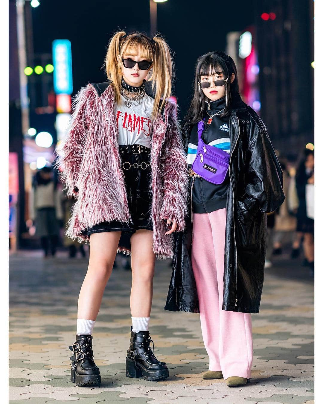 Harajuku Japanさんのインスタグラム写真 - (Harajuku JapanInstagram)「16-year-old Maria (@0_rei__maria) and 15-year-old Sachie (@sachaawx) on the street in Harajuku wearing fashion from Tokyo vintage shops as well as Drug Honey, (Me) Harajuku, Dolls Kill, Open The Door, Kappa, Nadia Harajuku, and Prada.」4月24日 3時19分 - tokyofashion