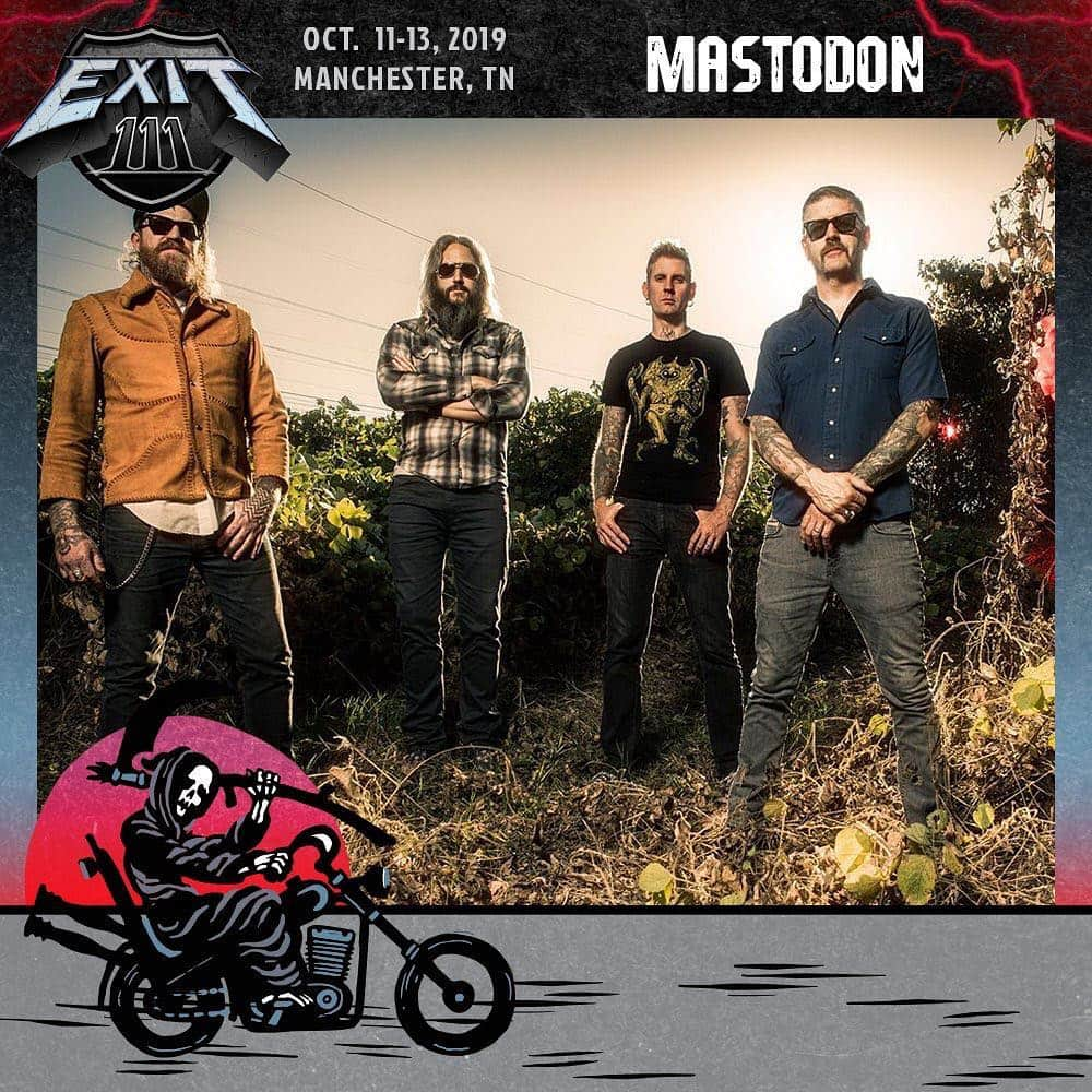 マストドンさんのインスタグラム写真 - (マストドンInstagram)「See you at the first ever @exit111fest in Manchester, TN!  Special Pre-sale available NOW just for you! USE CODE: MASTODON  More info & lineup details at Exit111Festival.com (or swipe up in our story link)」4月23日 22時05分 - mastodonrocks