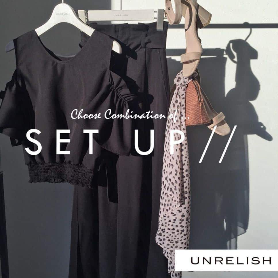 UNRELISHさんのインスタグラム写真 - (UNRELISHInstagram)「. . UNRELISH 選べるSET UP ౽ . . -5.6(mon) セットで9,900yen‼︎ . . . #UNRELISH #アンレSNAP #セットアップ #セットアップコーデ #シンプルコーデ  #大人カジュアルコーデ」4月23日 22時32分 - unrelish_official