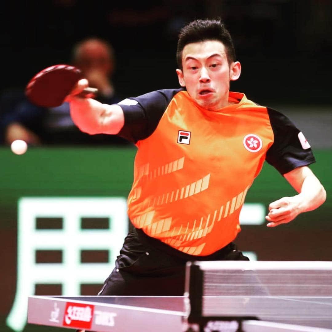 ITTF Worldさんのインスタグラム写真 - (ITTF WorldInstagram)「Who saw this one coming...?? WR #14 Wong Chun Ting 🇭🇰 is knocked out in the first Men's Singles knockout round by WR #157 AN Jaehyun 🇰🇷 #ITTFWorlds2019  #NotJustPingPong」4月23日 22時59分 - wtt