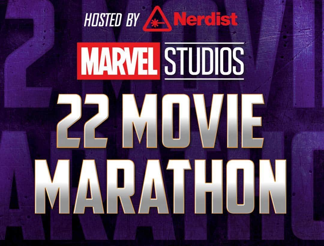 クリス・ハードウィックさんのインスタグラム写真 - (クリス・ハードウィックInstagram)「We are actually doing this! Marvel 22 Movie Marathon... in a row! Capped off by #avengersendgame?! Hit it.  #22attheelcapwithnerdist」4月24日 0時04分 - nerdist