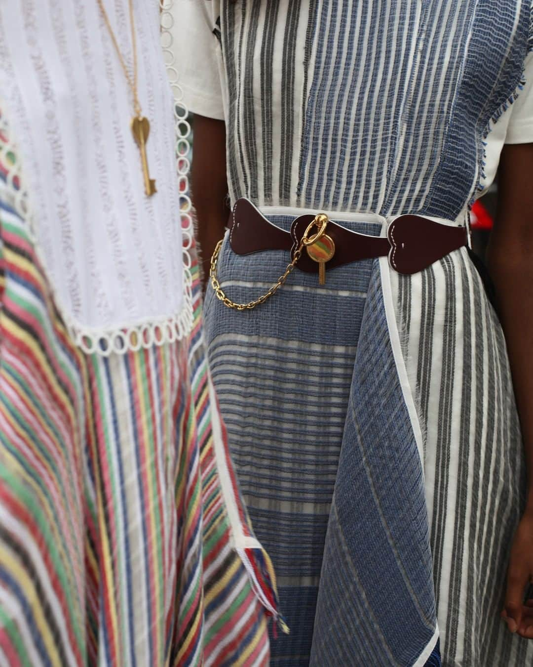 JWアンダーソンさんのインスタグラム写真 - (JWアンダーソンInstagram)「MULTI STRIPE HANDKERCHIEF DRESS STRIPED HANDKERCHIEF HEM DRESS BLACK HEART CORSET  GOLD HEART KEY PENDANT  SPRING SUMMER 2019 COLLECTION AVAILABLE ONLINE AND IN JW ANDERSON WORKSHOPS  #JWANDERSON #JWANDERSONWORKSHOPS」4月24日 0時10分 - jw_anderson