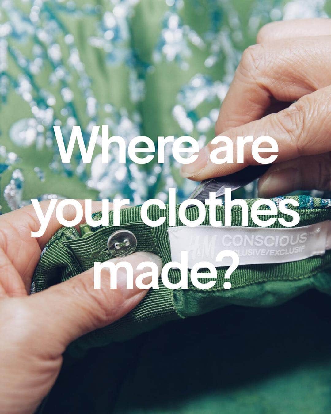 H&Mさんのインスタグラム写真 - (H&MInstagram)「Have you ever wondered where your shirt is made? Now you can find out in which country, city and factory your favourite pieces are produced. We’re proud to be the first global fashion retailer to share this information. Learn more at http://hm.info/1cj7a. #HMConscious #HM #IMadeYourClothes」4月24日 0時40分 - hm
