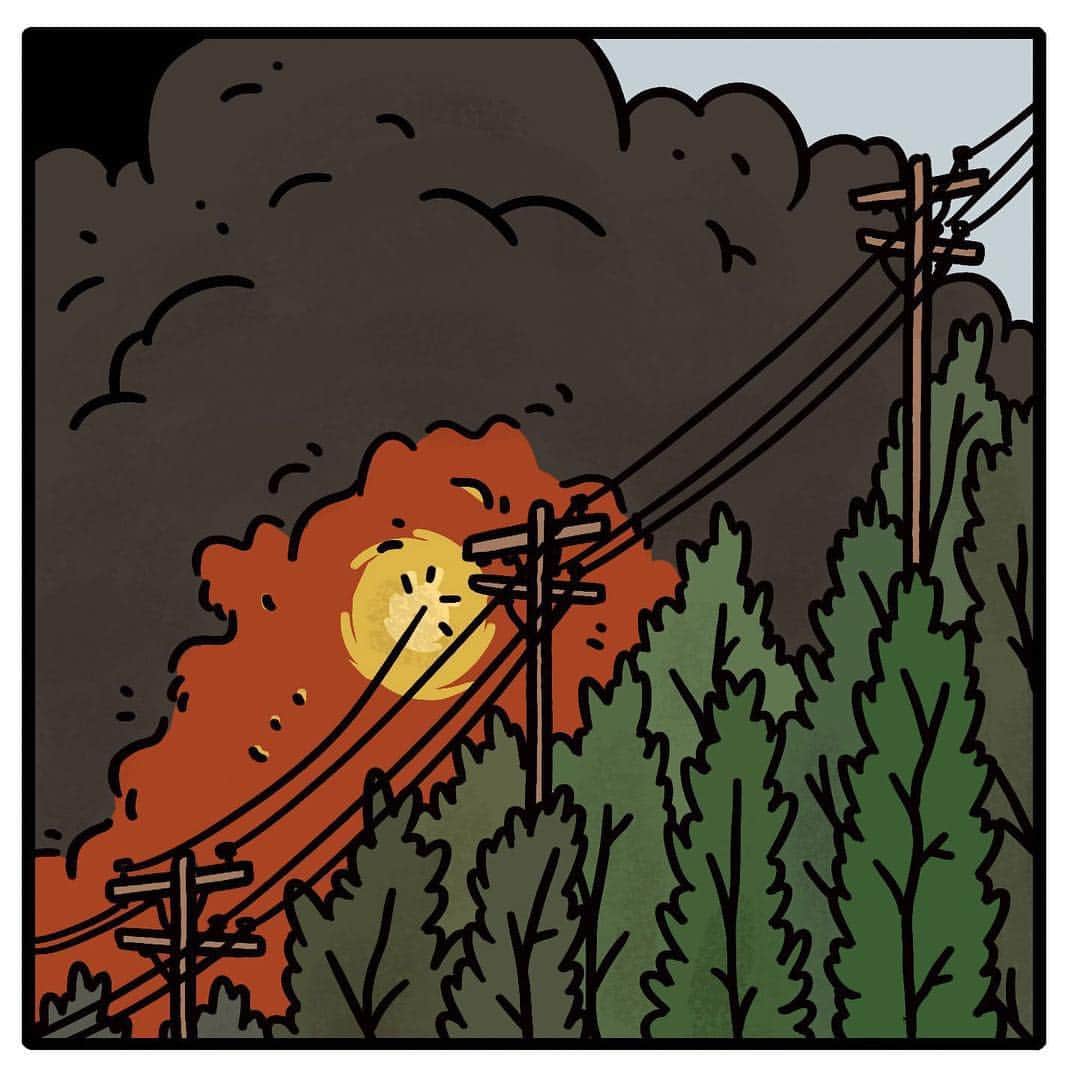 VICEさんのインスタグラム写真 - (VICEInstagram)「One massive utility company is allegedly responsible for many of the California wildfires and dozens of deaths. 🔌 Can we make our infrastructure stop killing us? 🏗 Link in bio. 🎨: @susiecagle」4月24日 1時06分 - vice