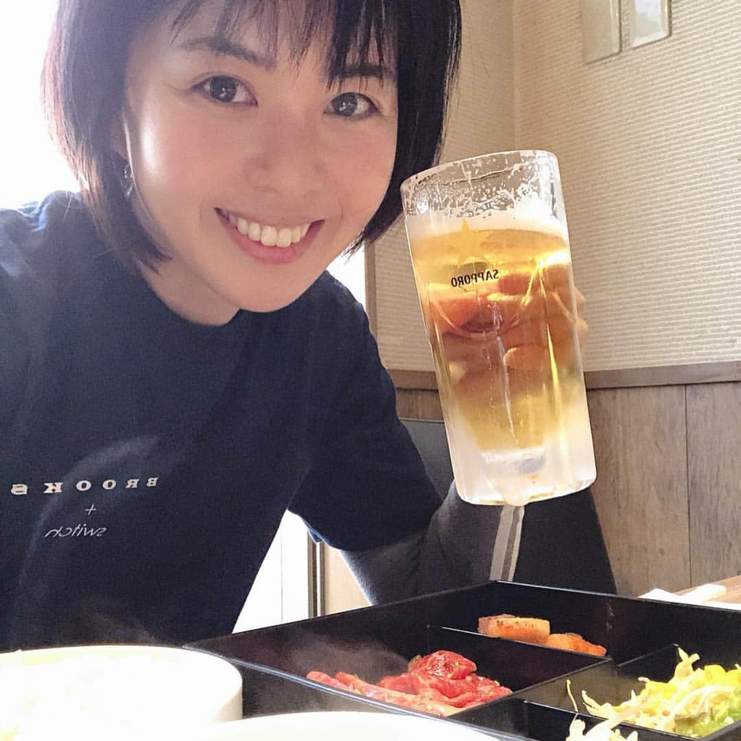 倉田亜味さんのインスタグラム写真 - (倉田亜味Instagram)「ラン後の焼き肉  #焼き肉 #最高 #ビール #ふふふ #これがあるから頑張れる #カルビ女子！ #カルビ #焼肉  #焼肉スタミナ苑 #月島 #月島グルメ  #カルビ #好き #女子とか、#あえて書いてみた #はははのは  #倉田あみ」4月24日 1時19分 - kurata_amigram