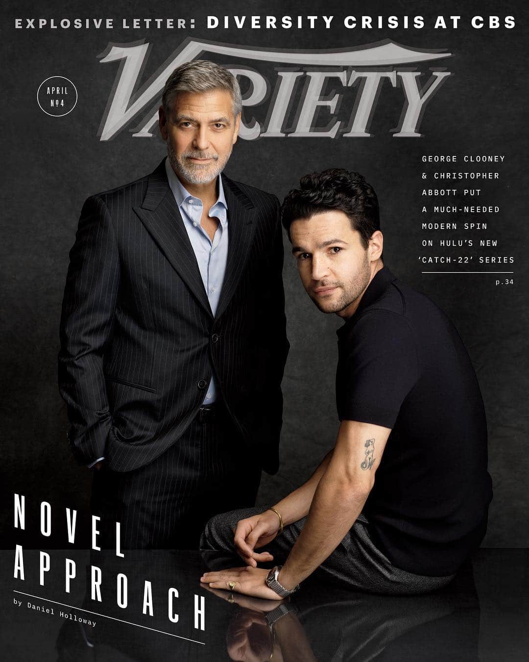 Just Jaredさんのインスタグラム写真 - (Just JaredInstagram)「George Clooney and Christopher Abbott, promoting @hulu’s “Catch 22,” pose on the cover of @variety together. See their interview highlights on JustJared.com.  #GeorgeClooney #ChristopherAbbott Photo: Variety」4月24日 1時59分 - justjared