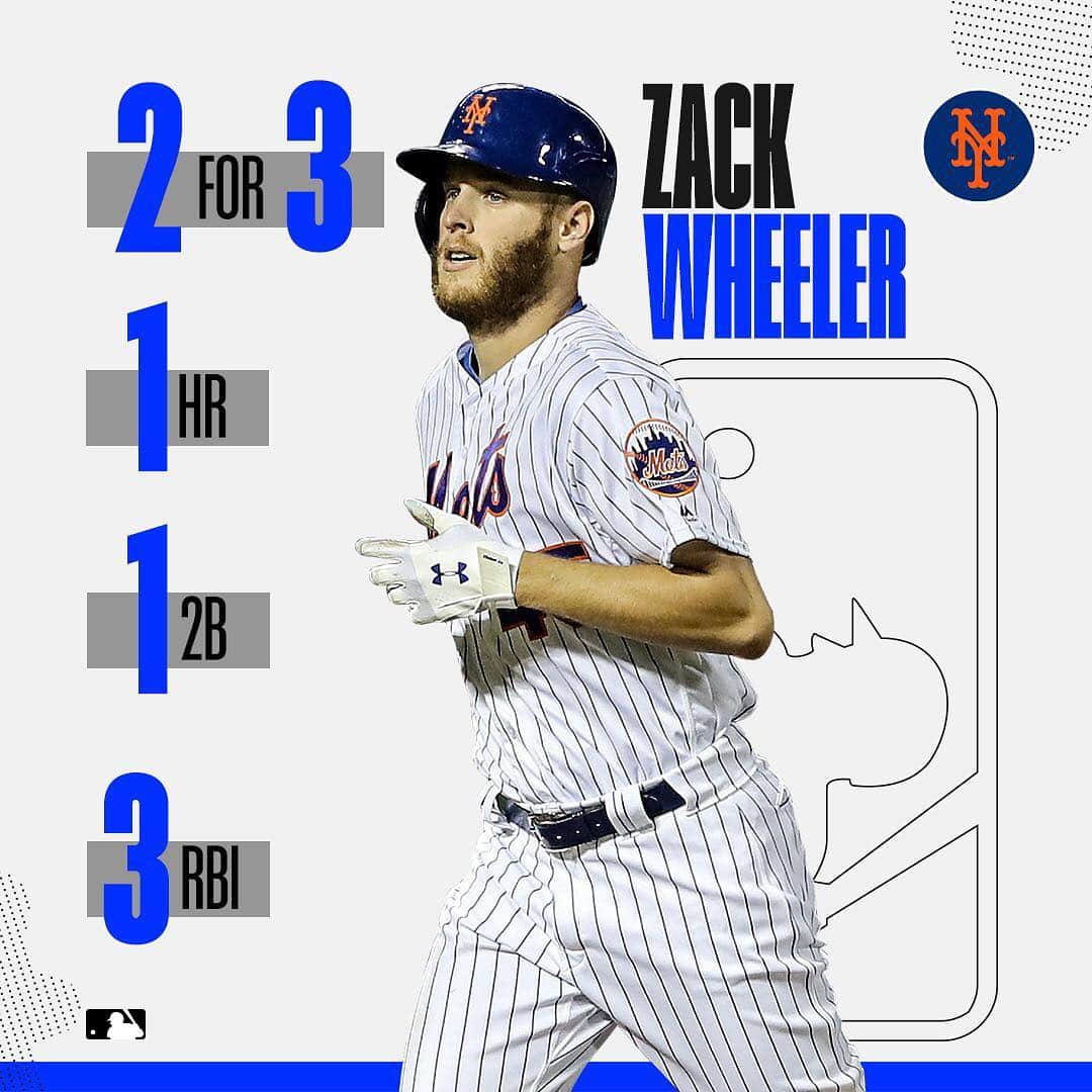 MLBさんのインスタグラム写真 - (MLBInstagram)「Zack Wheeler with a Little League stat line!」4月24日 11時51分 - mlb