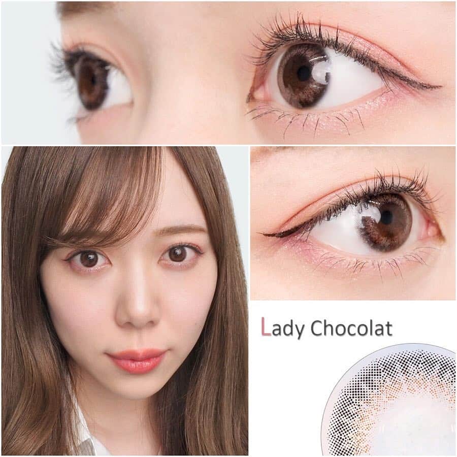 クイーンアイズさんのインスタグラム写真 - (クイーンアイズInstagram)「. #ビュームワンデー #レディショコラ . 《LENS SPEC》 👁DIA: 14.2mm🎨着色直径:13.6mm 🔍BC:8.7mm🗓期間:ワンデー 🌤UVカット:なし💧モイスト:あり . 📸:Shiho👀:少し暗い茶目 . 黒にも見える落ち着いたダークブラウンです❣️ アクセントカラーのオレンジブラウンも あまり明るくないので さりげなく輝きと立体感をプラスしてくれます✨ . 同シリーズのスウィートアンバーと色違いです😌💕 でも、目元の雰囲気は全く違います😳 レディショコラの方が落ち着いていて 大人っぽい印象です💓 . 着色直径13.6mmの数字より 少し小さく感じやすいと思います💡 ぼかしフチでふわっとしたレンズなので あまり大きいと感じません🤭 . #viewm #viewm1day #ladychocolat #1day #color #queeneyes #eyes #eyemakeup #make #makeup #cosmetics #クイーンアイズ #本田翼 #カラコン #ワンデー #度あり #メイク #メイクアップ #コスメ #ブラウン #ナチュラル #カラコンレポ #カラコンレビュー #美瞳 #렌즈」4月24日 12時00分 - queeneyes_official