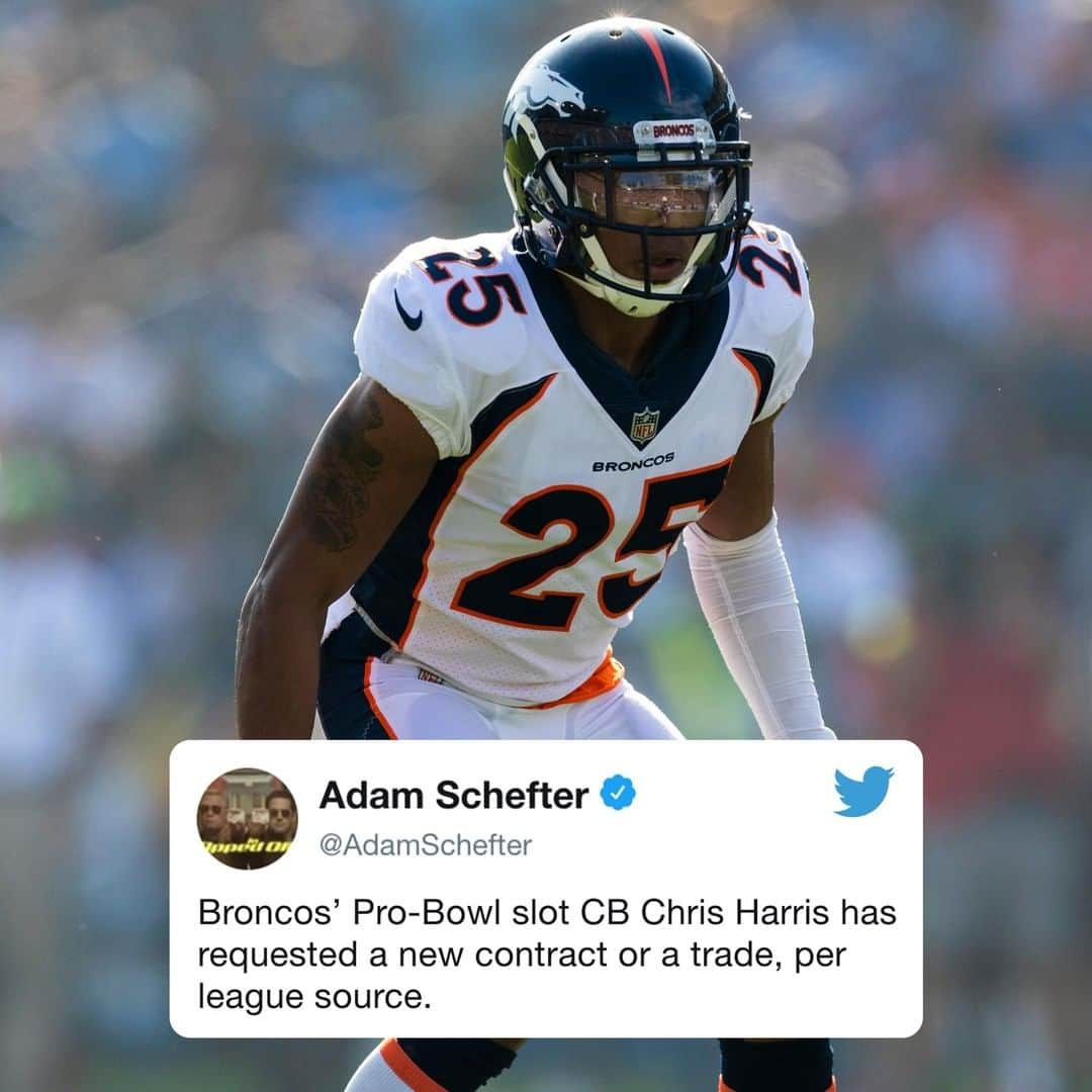 スポーツセンターさんのインスタグラム写真 - (スポーツセンターInstagram)「Chris Harris Jr. is leaving the Broncos with two options. (via @adamschefter)」4月24日 12時10分 - sportscenter