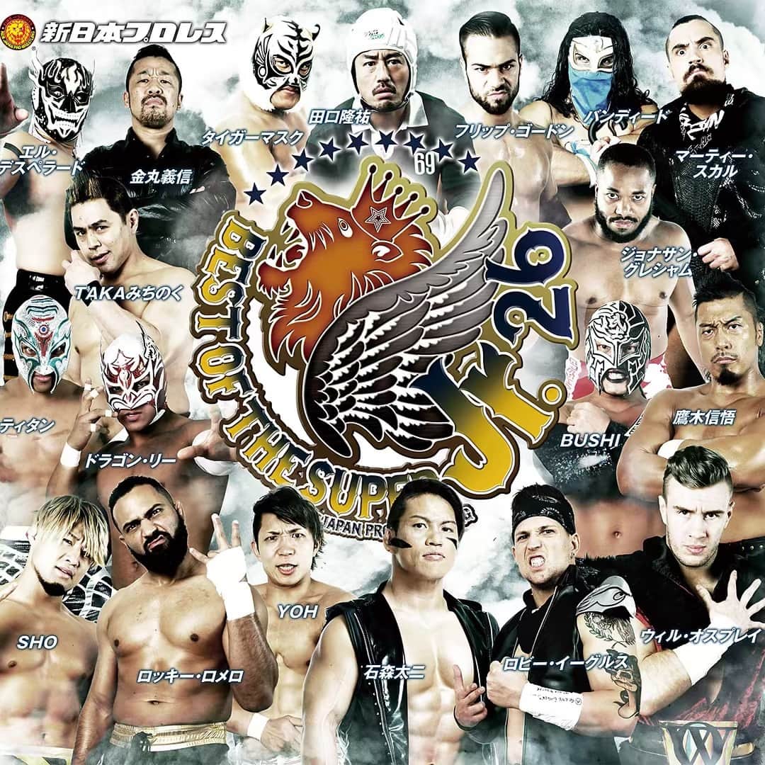 のインスタグラム：「#NJBOSJ Coming Soon!!🏆🕊 いよいよ出場選手が発表！ 『BEST OF THE SUPER Jr.26』優勝決定戦！ 6月5日(水)  18時30分～両国国技館大会はチケット絶賛発売中！ @njpw1972  #BESTofTheSUPERJr26 #njpw」