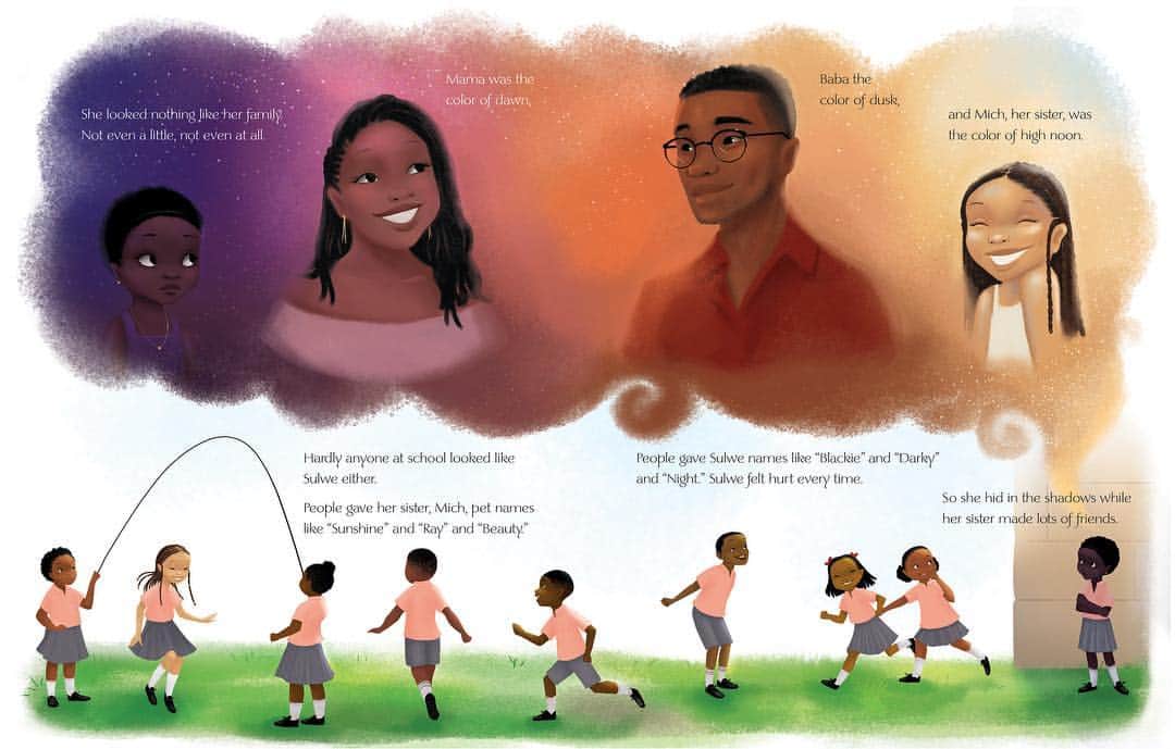ルピタ・ニョンゴさんのインスタグラム写真 - (ルピタ・ニョンゴInstagram)「In honor of #WorldBookDay, I'm introducing you to #Sulwe ⭐ and her family! These are the first pages of my book featuring @VashtiHarrison’s illustrations. Books help build empathy and understanding, so what are you reading today? ⭐️ #ChildrensBook (Sulwe out Oct 1)」4月24日 4時25分 - lupitanyongo
