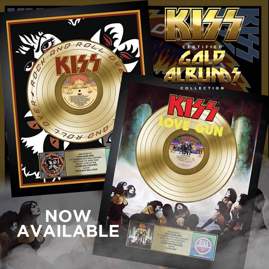 KISSさんのインスタグラム写真 - (KISSInstagram)「Two NEW Personalized Gold Plaques available now! Link in bio or our stories to purchase 💥 #KISS」4月24日 5時04分 - kissonline