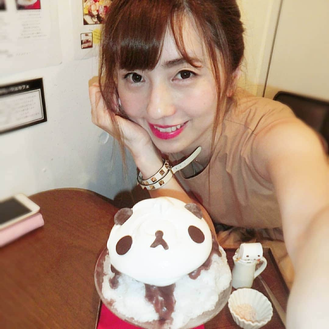 早川愛さんのインスタグラム写真 - (早川愛Instagram)「今年初かき氷♡♡♡ 念願のサカノウエcafe♡♡♡ 期間限定のSAKURAパンダ♡♡♡ 氷がふわっふわでめちゃくちゃ美味しかったー♡♡♡ ふわふわ度best3にはいるかも...♡♡♡ ・ ・ ・  @sakanouecafe #サカノウエカフェ  ほんとに坂の上にあったよ笑 #末広町 #末広町カフェ  #カフェ巡り  #かき氷  #かき氷部  #氷活 #かき氷巡り  #かき氷2019 #かき氷201904」4月24日 4時59分 - megumegu_1006