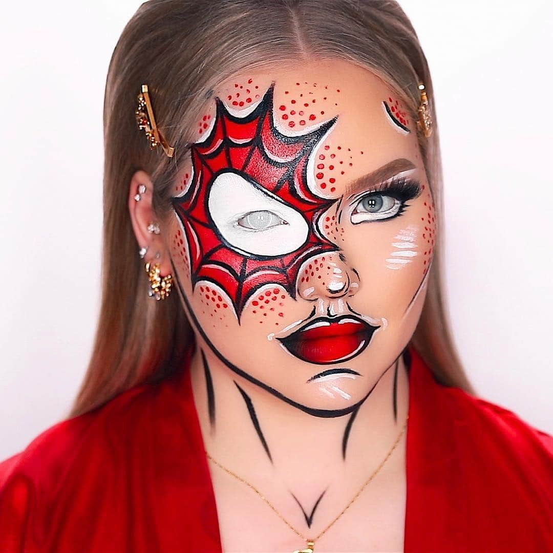 NikkieTutorialsさんのインスタグラム写真 - (NikkieTutorialsInstagram)「Mr.Stark.......... 😩 I WON’T DO THAT TO YOU! 😅 WHO of you is gonna see #avengersendgame and who do you think dies? 🤭 - pop art inspiration by @makeup.by.carmenn」4月24日 5時10分 - nikkietutorials