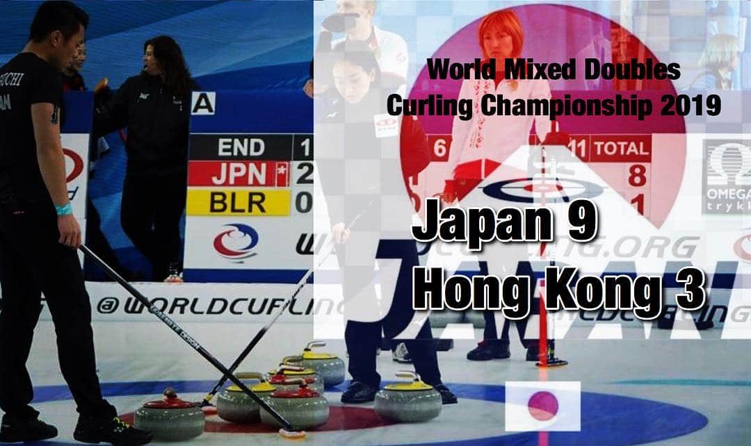 山口剛史さんのインスタグラム写真 - (山口剛史Instagram)「香港に勝って5勝目！ 予選はあと2戦。タフゲーム続きますがファイト一発で行きます！ #curling  #wmdcc2019 #カーリング #ミックスダブルスカーリング」4月24日 6時16分 - yama37curl