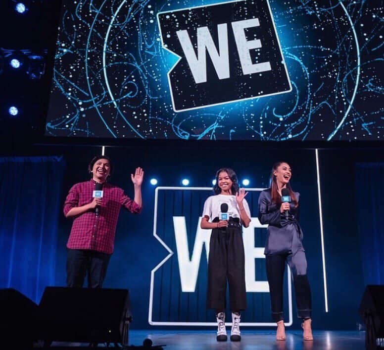 リンジー・モーガンのインスタグラム：「I had an amazing night hosting alongside @anthonygonzalez_official & @naviarobinson. My hope is through organizations like WE @wemovement each generation becomes more engaged and empowered.」