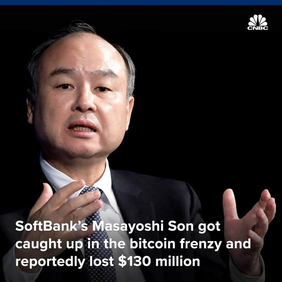 CNBCさんのインスタグラム写真 - (CNBCInstagram)「Key points:⁣ ⁣ ▪️Japanese billionaire Masayoshi Son, the founder of conglomerate SoftBank, personally lost over $130 million when he sold his position in bitcoin, the Wall Street Journal reported on Tuesday.⁣ ⁣ ▪️Son reportedly made a massive bet on bitcoin near the peak of the digital currency in 2017.⁣ ⁣ ▪️Son has a reputation for making big, risky bets but has had a successful track record with many such investments.⁣ ⁣ To read more about the investment, click the link in bio.⁣ *⁣ *⁣ *⁣ *⁣ *⁣ *⁣ *⁣ *⁣ #bitcoin #markets #investing #trading #nyse #nasdaq #currency #business #businessnews #cnbc⁣」4月24日 8時24分 - cnbc