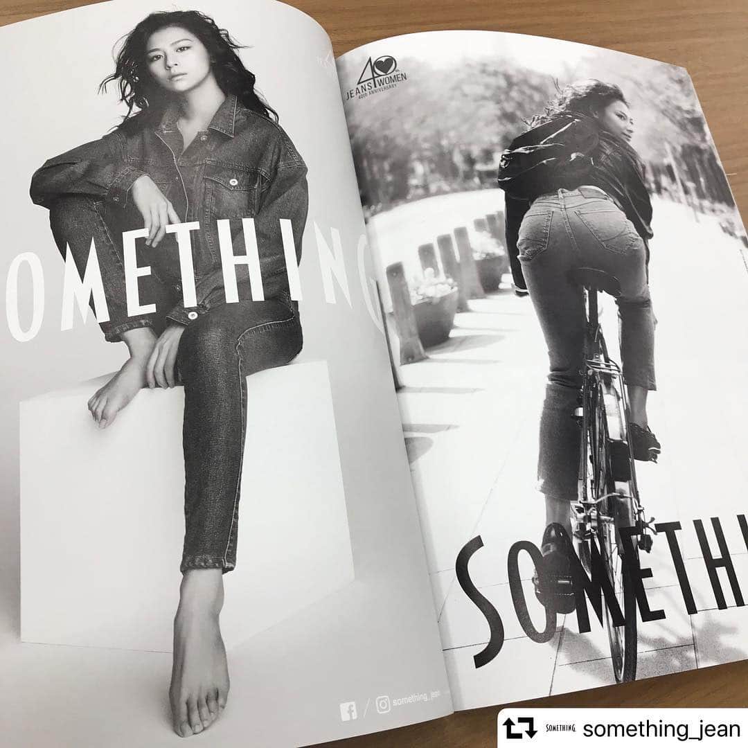 Barfout!さんのインスタグラム写真 - (Barfout!Instagram)「#repost @something_jean ・・・ BARFOUT! Special Thanks to @barfout_magazine_tokyo 👖💕 #mariyanishiuchi  #something_jean  #40thanniversary」4月24日 10時24分 - barfout_magazine_tokyo