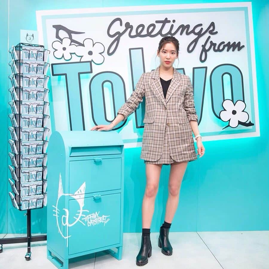 布川桃花さんのインスタグラム写真 - (布川桃花Instagram)「TIFFANY@CAT STREET OPENING RECEPTION PARTY💙 . 🗣TIFFANY CAFE 東京都渋谷区神宮前6-14-5 . #TiffanyxCatStreet」4月24日 10時37分 - momoka_fukawa