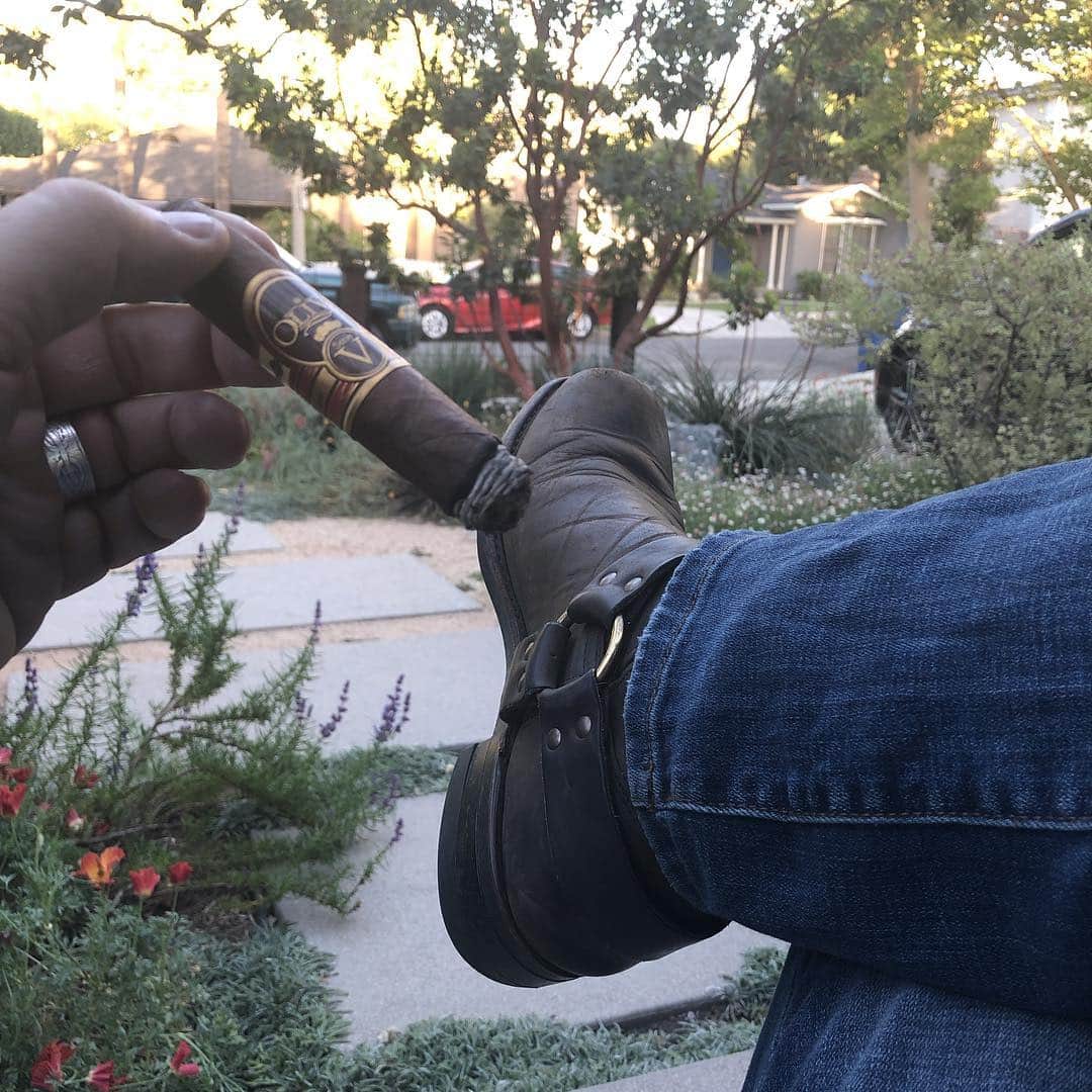 マイケル・カドリッツさんのインスタグラム写真 - (マイケル・カドリッツInstagram)「Chillin’ on my porch. First moment I’ve had in a very very long time. #grateful #solitude #cigars #whiskey #oliva 👊👊👊」4月24日 10時49分 - cudlitz