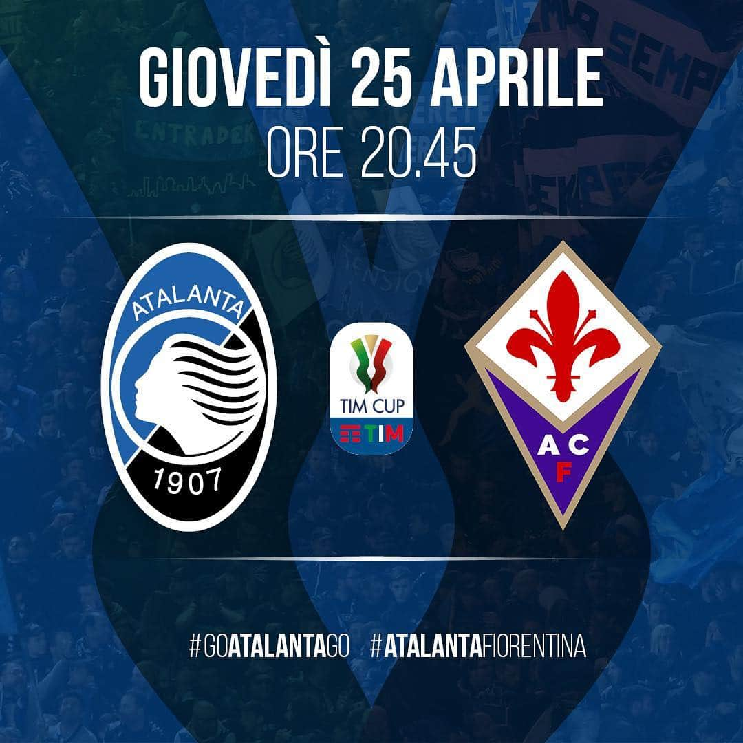 アタランタBCさんのインスタグラム写真 - (アタランタBCInstagram)「Obiettivo finale! 👊⚽️ 🆚 @acffiorentina 🏆 #TIMCup Semifinale - Ritorno 📆 #25aprile ⌚️ 20:45 CEST 🏠 Stadio di Bergamo 📲 #AtalantaFiorentina ⚫️🔵 #GoAtalantaGo」4月24日 21時30分 - atalantabc